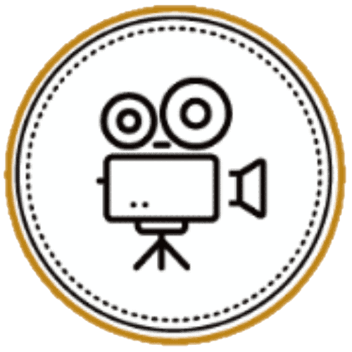 Videobox Icon – steht für die Videofunktion im Videofon, mit der Hochzeitsgäste emotionale Videobotschaften aufnehmen können