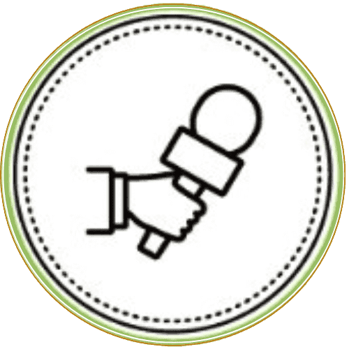 Karaoke Icon – steht für die Karaoke-Funktion im Videofon, mit der Hochzeitsgäste singen und Spaß haben können